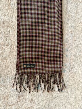 Loro Piana Plaid Cashmere Scarf